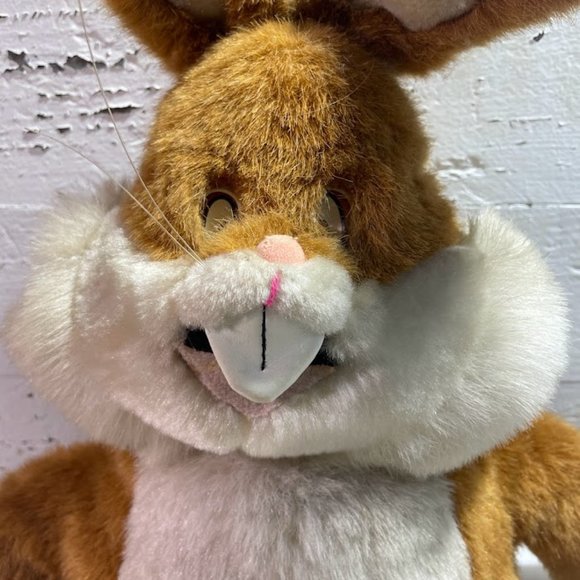 Vintage Plush Green Trading Sonic Snoring Rabbit Bunny Eyes Open Close Works - Picture 2 of 14